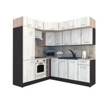 Bucatarie de Colt BIG GENA NEW DR. 190-220, Wenge / Decor K001